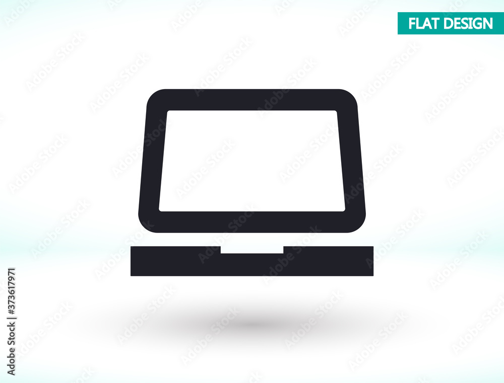 Laptop vector icon , lorem ipsum Flat design Laptop vector icon , lorem ipsum Flat design