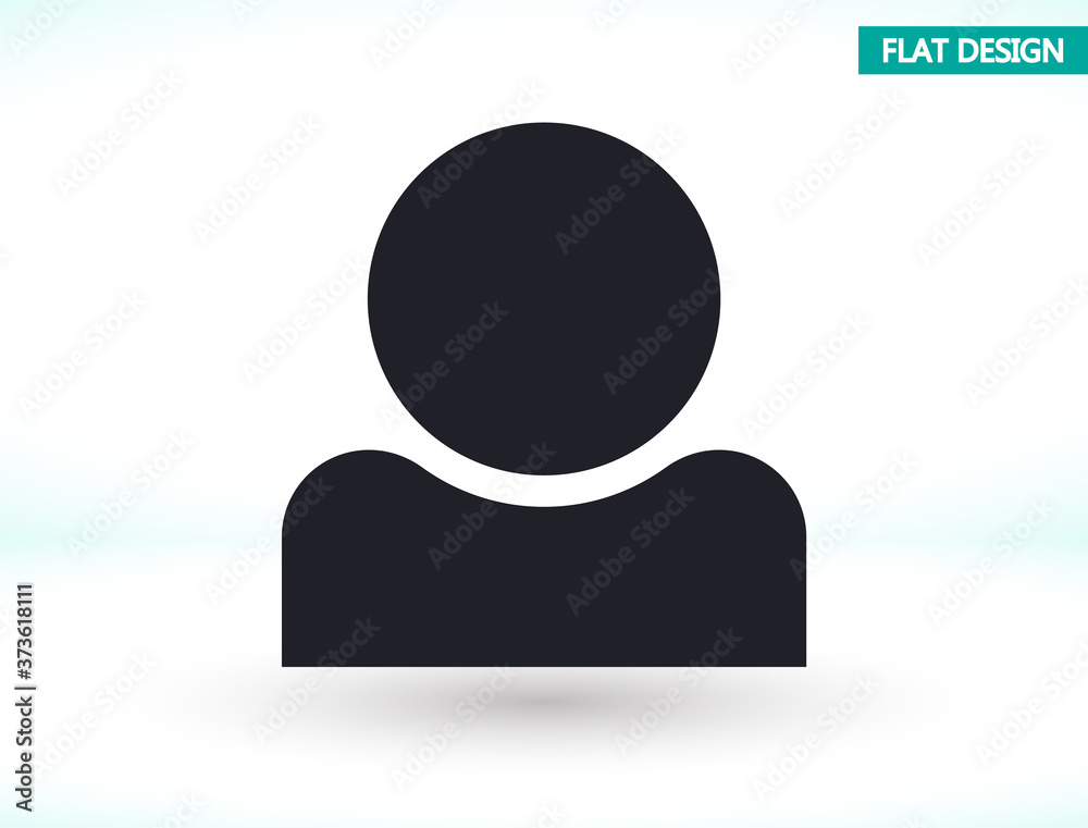 Human vector icon , lorem ipsum Flat design Human vector icon , lorem ipsum Flat design