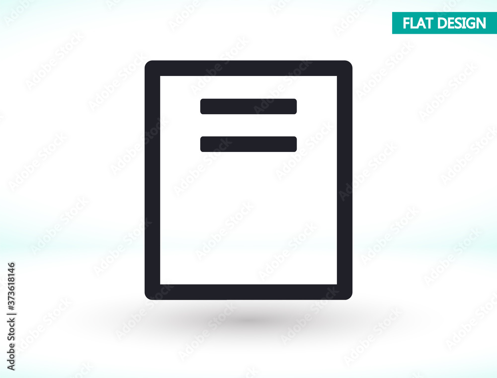 Files vector icon , lorem ipsum Flat design