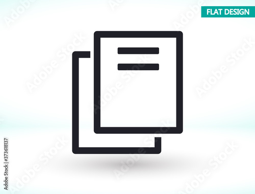 Files vector icon , lorem ipsum Flat design