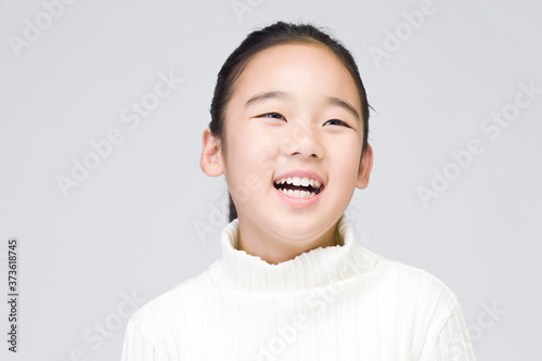 girl is smiling at camera