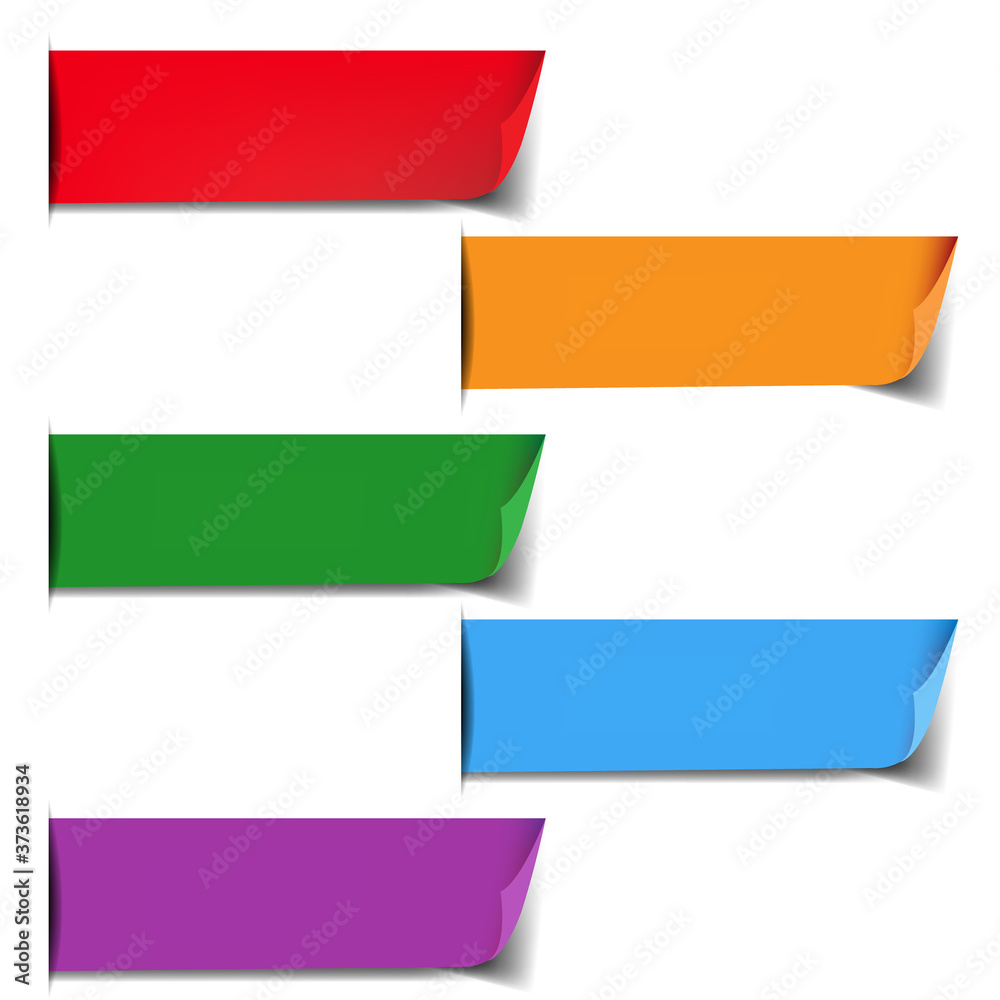 Colorful Labels Set With White Background With Gradient Mesh, Vector Illustration Colorful Labels Set With White Background With Gradient Mesh, Vector Illustration