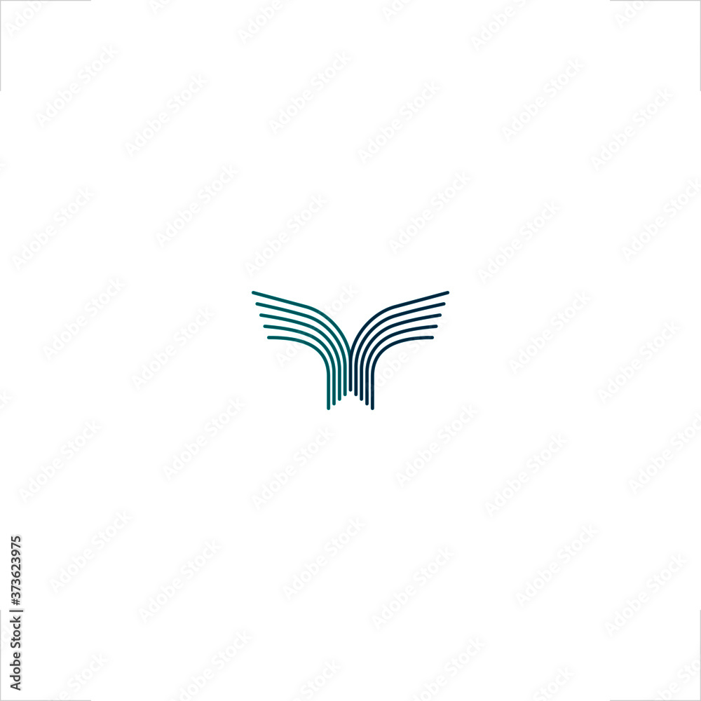 abstract wing initial T letter logo majestic design abstract wing initial T letter logo majestic design