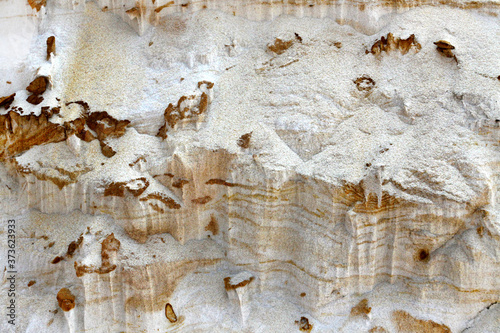Bilde på lerret wallpaper , white brown silicate sand, quarry, mountain