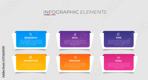 Simple infographic design template. Flat vector illustration for presentation, banner, report.	