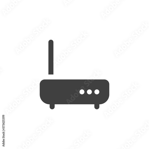 Wifi modem vector icon. filled flat sign for mobile concept and web design. Wireless router glyph icon. Symbol, logo illustration. Vector graphics