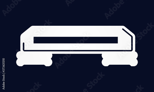 Gym Step icon vector