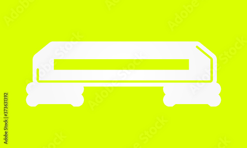 Gym Step icon vector
