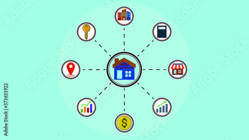 Searching property on website, Real estate investing and Real estate concept.