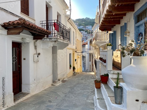 Tableau sur toile Skopelos old town, Sporade, Greece