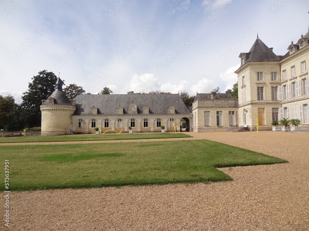 Fototapeta premium Château de Montgeoffroy, Mazé-Millon, Maine et Loire, Anjou, Château de la Loire, Centre, Val de de Loire, France