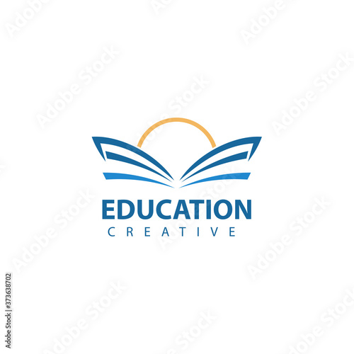 Education logo template design vector illustration