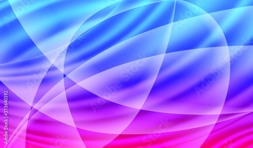 Abstract background with current flow lines. Pink and Blue waves. Soft folds effect. Vector EPS10