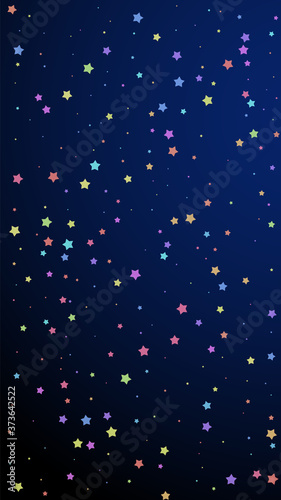 Festive rare confetti. Celebration stars. Colorful