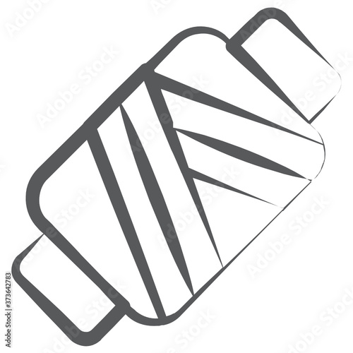 
An icon design of thread spool vector 
