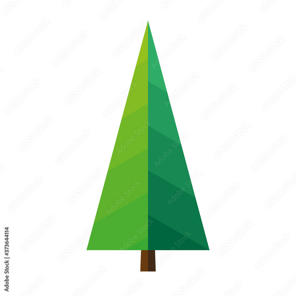 Christmas tree on white background. Simple flat Christmas tree vector icon. Xmas symbol. Striped fir. Vector gradient illustration Christmas tree on white background. Simple flat Christmas tree vector icon. Xmas symbol. Striped fir. Vector gradient illustration