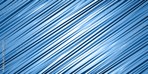 schräge diagonale blaue wellen hintergrund oder banner, metallisch glänzend reflektierend und spiegelnd, horizontal banner design 