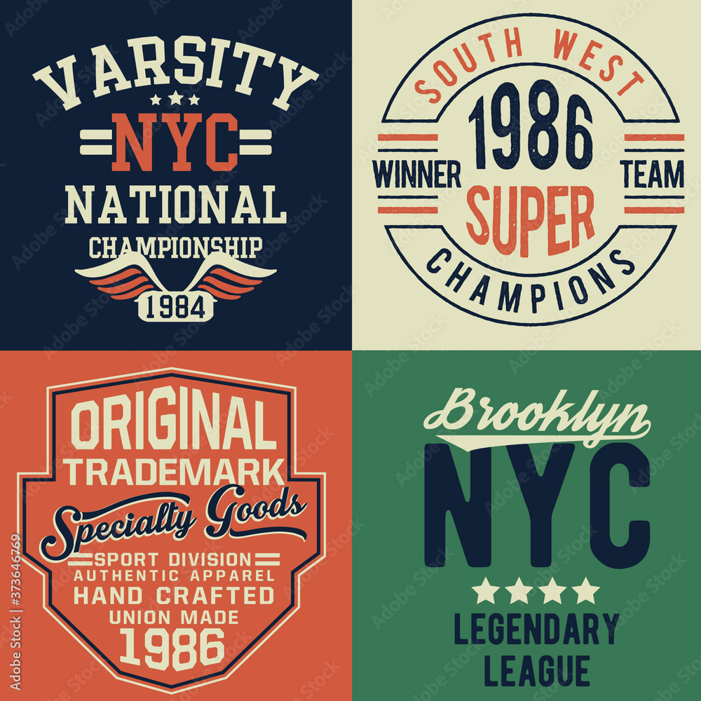Vintage theme typography for t shirt prints, posters and other uses.