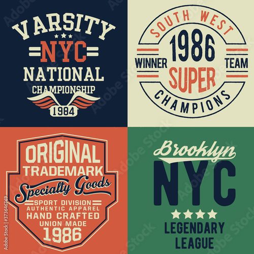 Vintage theme typography for t shirt prints, posters and other uses.