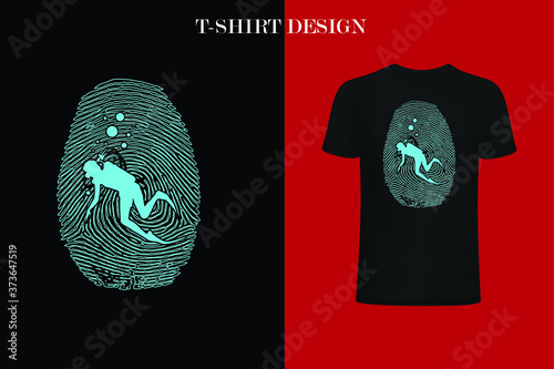  scuba diving t-shirt design
