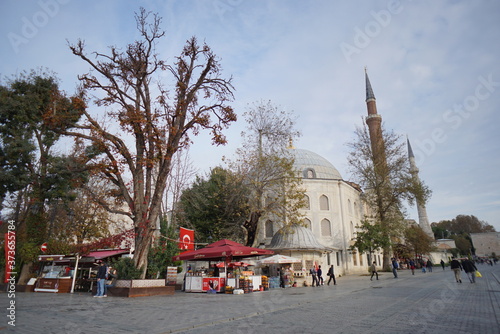 Cityscape  of tourist area of old town in Istanbul, Turkey