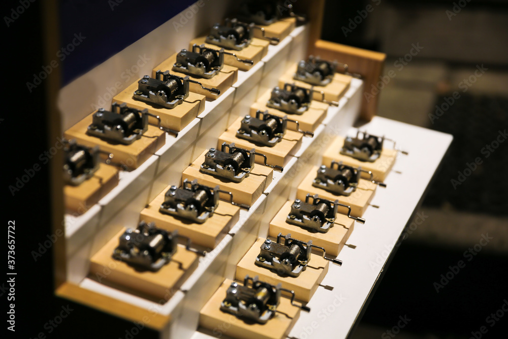 Handmade music boxes in the Polish city of Krakow. A music box with a beautiful melody. Music from the box. Souvenir from Poland. Christmas in Poland. Handmade music boxes in the Polish city of Krakow. A music box with a beautiful melody. Music from the box. Souvenir from Poland. Christmas in Poland.