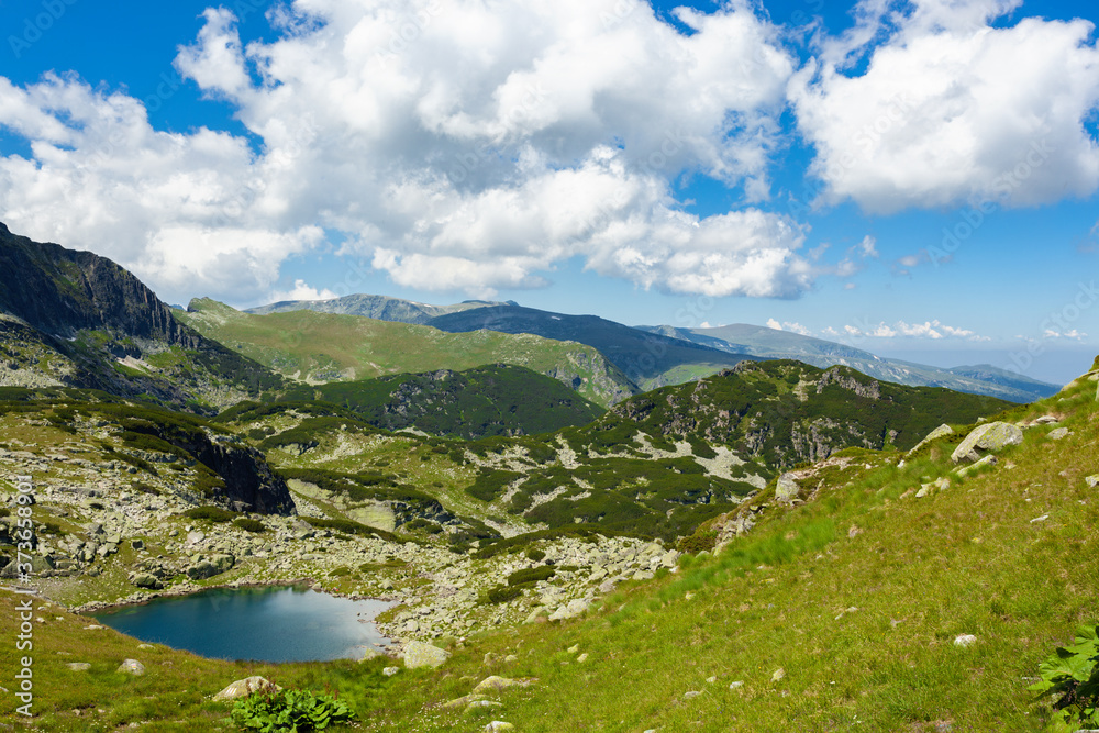 Picturesque lake in the Rila mountains, Bulgaria