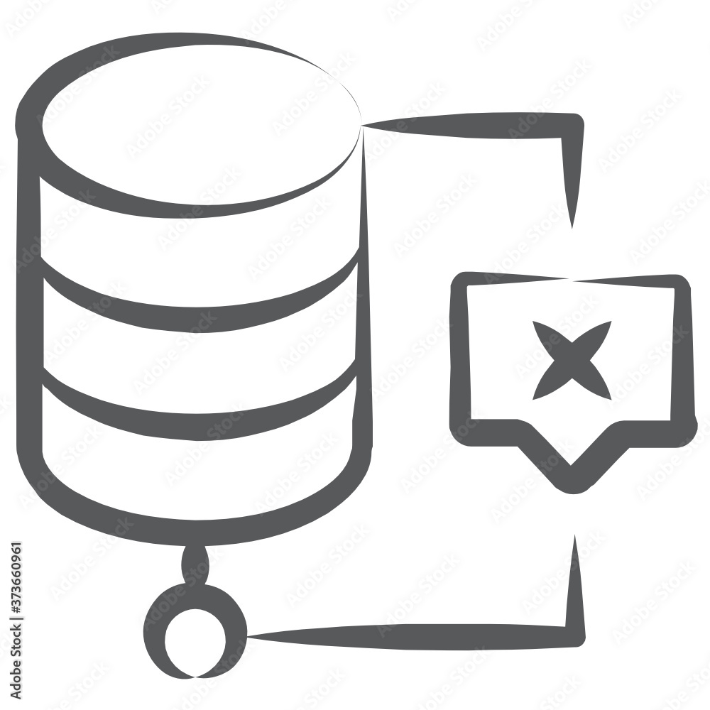A line vector of database hosting, server hosting
A line vector of database hosting, server hosting