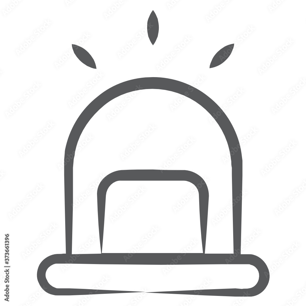 An icon of siren, editable line vector
An icon of siren, editable line vector