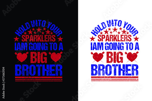 Big Brother Sparkler 4th of July Pregnancy Announcement Family