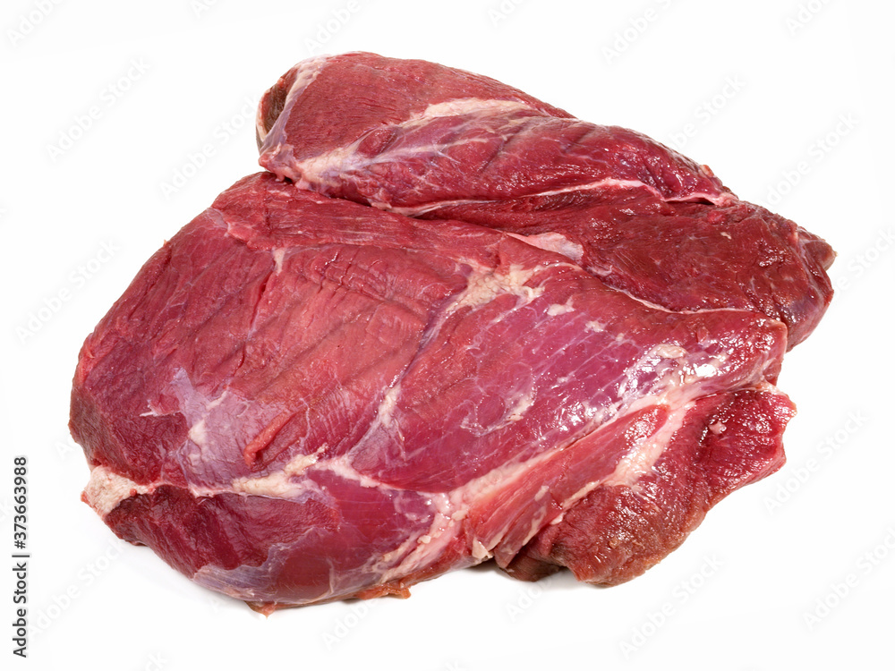 Raw Wild Boar Haunch. Wild Game Meat on white Background - Isolated Raw Wild Boar Haunch. Wild Game Meat on white Background - Isolated