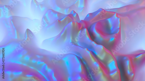 Iridescent holographic foil...