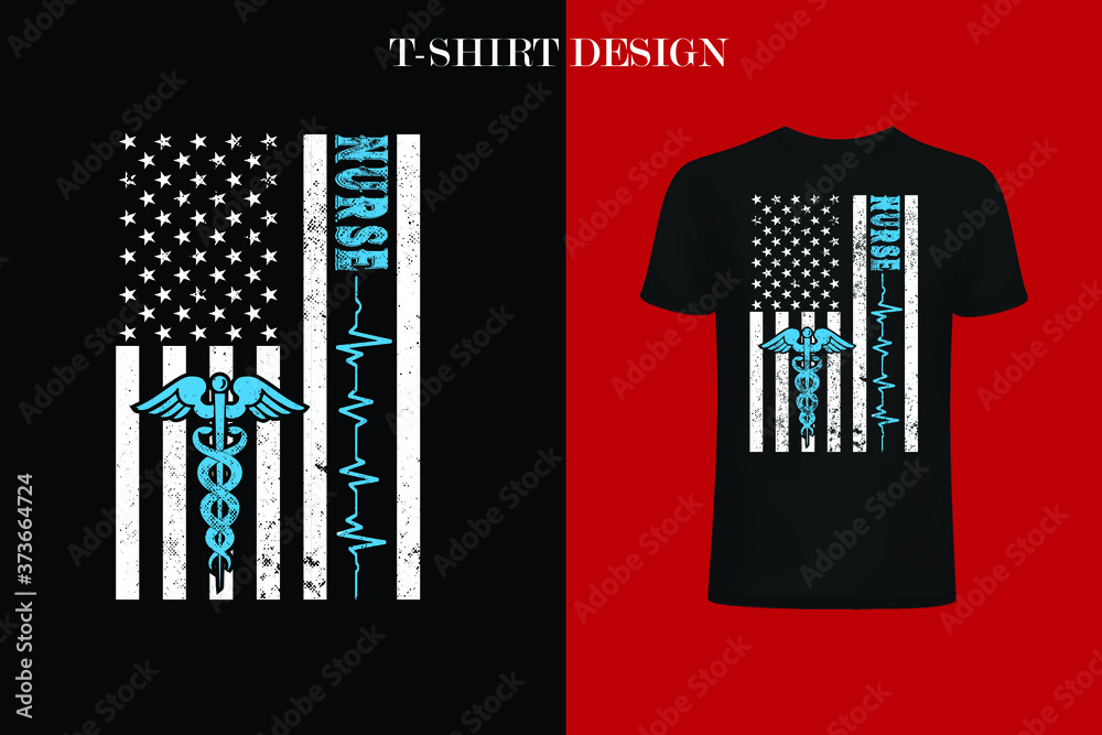 Nurse Heartbeat United States Flag Nurse Heartbeat United States Flag