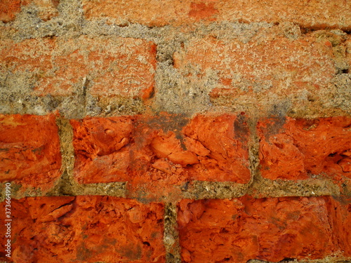Old red and orange wall.