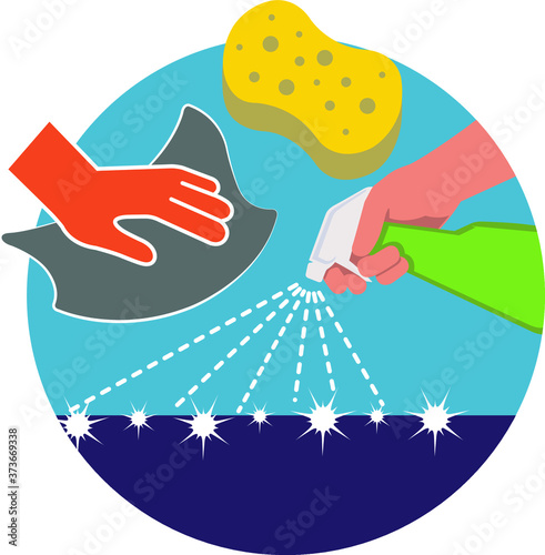 Clean touch surfaces regularly.
Clean and disinfect your home.