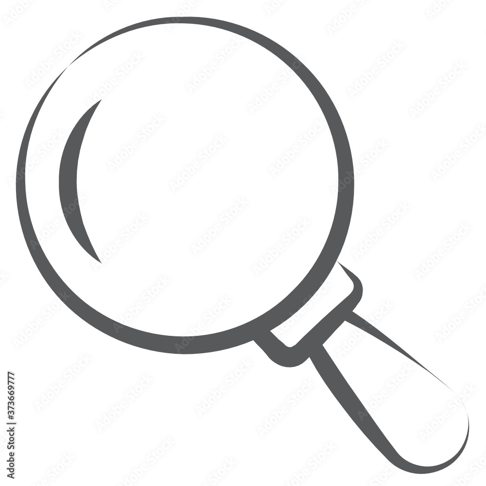 Magnifier, research tool icon in editable design
Magnifier, research tool icon in editable design