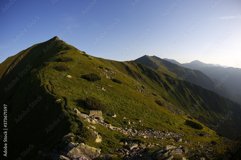 Fototapeta premium Slovak/Polish border patch in Tatra Mountains