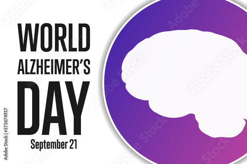 World Alzheimer’s Day. September 21. Template for background, banner, card, poster with text inscription. Vector EPS10 illustration.