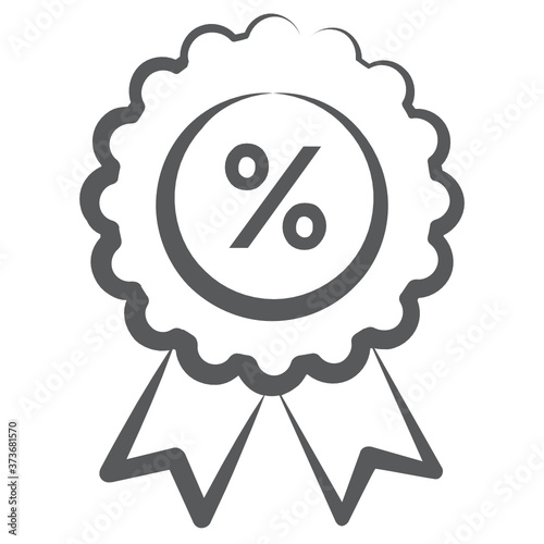  Editable line design of discount badge 