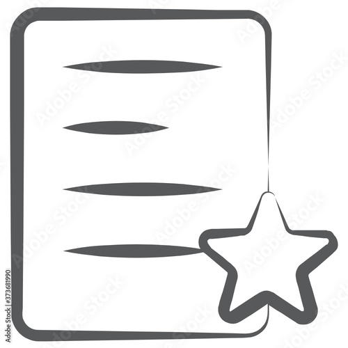 
Line icon of wishlist in trendy vector design 

