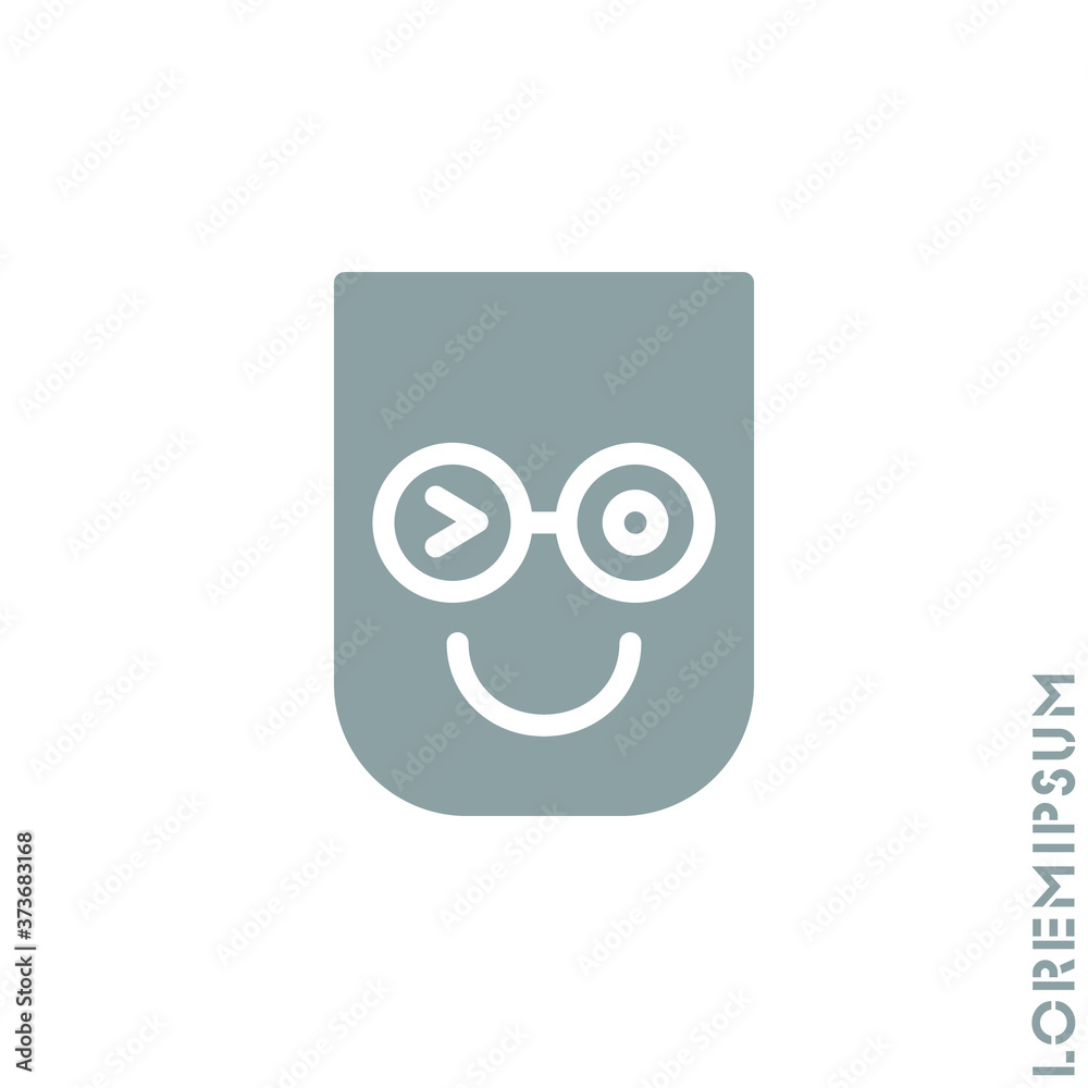 Winking smile emoticons isolated Gray on white background. Vector illustration. Wink icon vector, emotion symbol. Modern flat symbol for web and mobil apps Winking smile emoticons isolated Gray on white background. Vector illustration. Wink icon vector, emotion symbol. Modern flat symbol for web and mobil apps