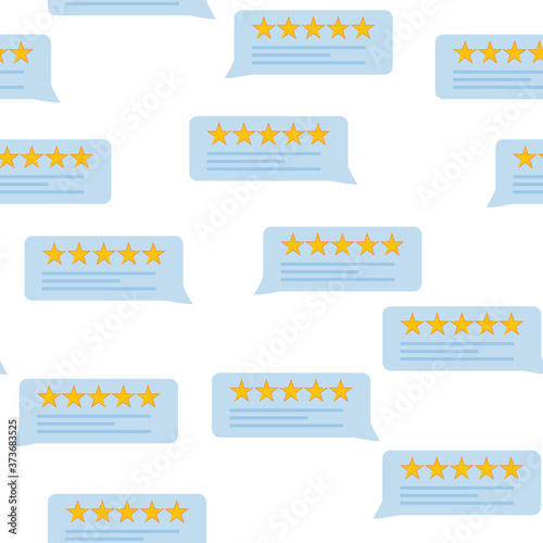 simple cartoon flat rating pattern vector illustration modern style 