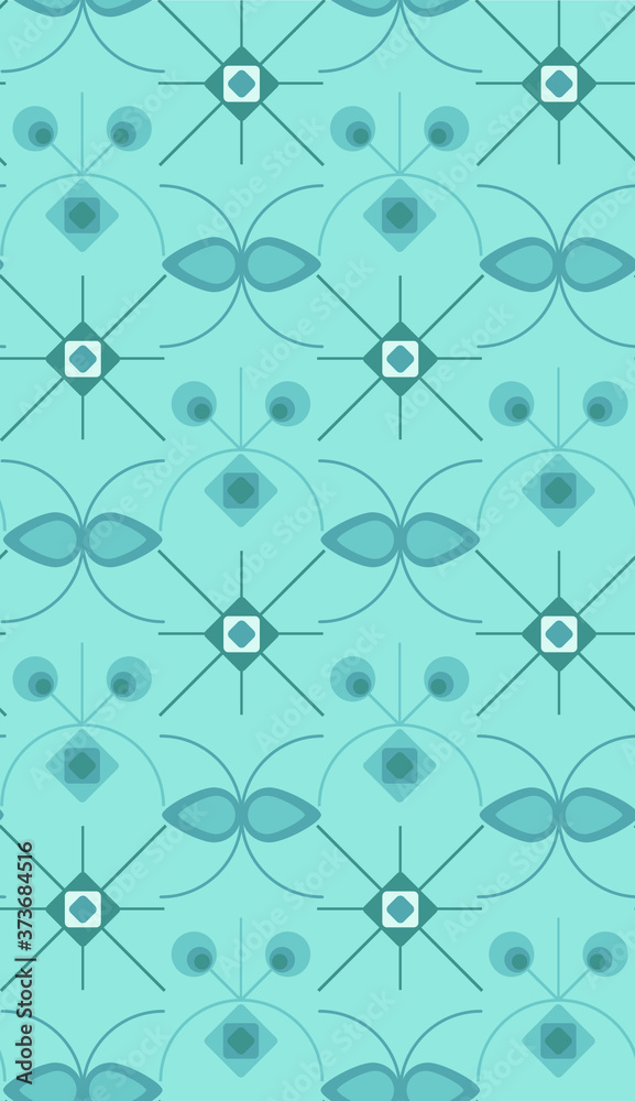 Fototapeta premium Bright colors of seamless pattern.