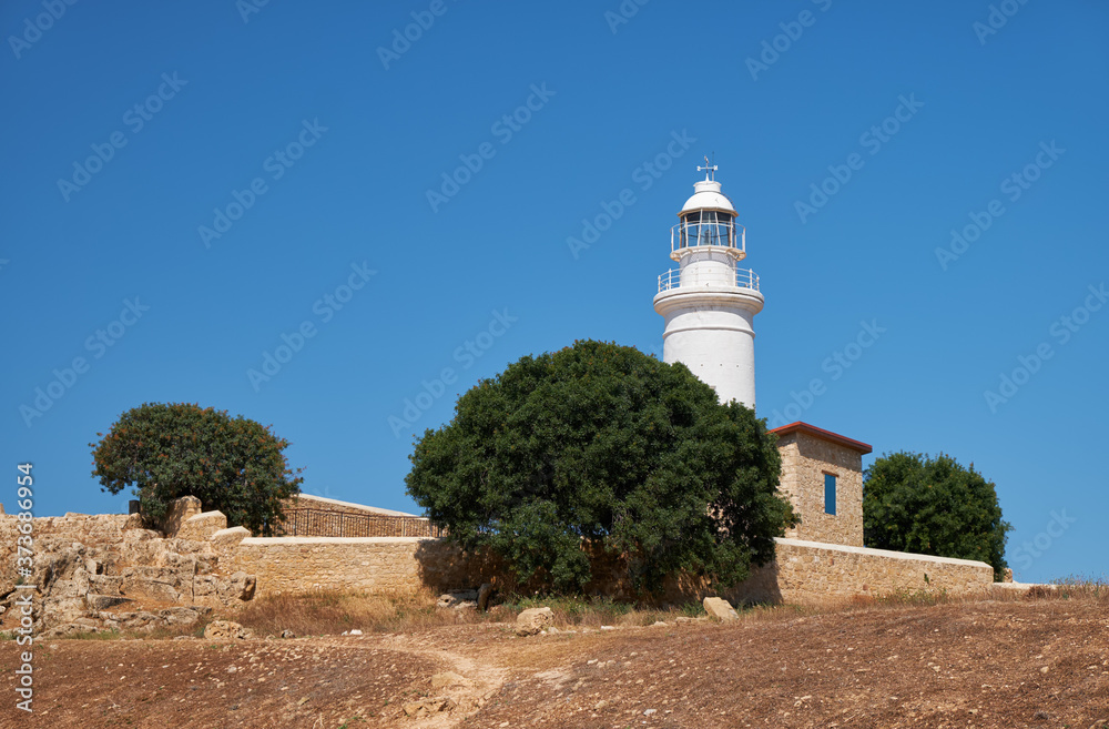Paphos lighthouse. Cyprus