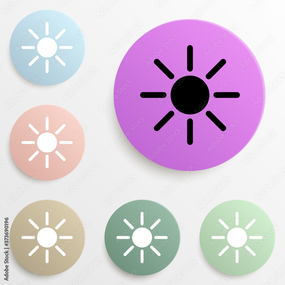 the sun badge color set. Simple glyph, flat vector of web icons for ui and ux, website or mobile application the sun badge color set. Simple glyph, flat vector of web icons for ui and ux, website or mobile application