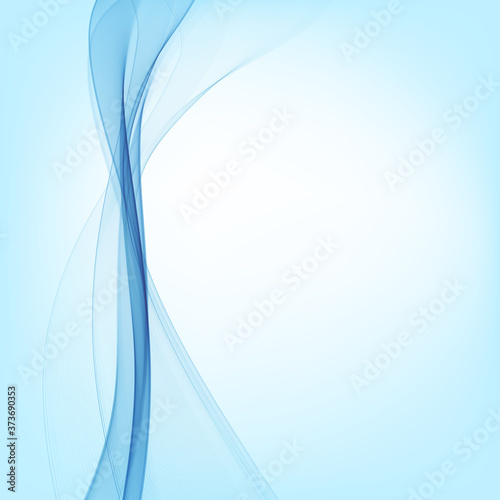 Abstract blue wave background Blue wave flow