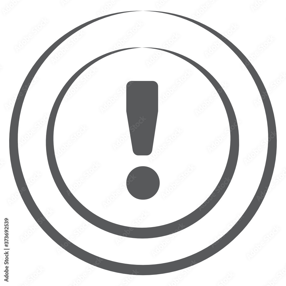 Exclamation mark icon in linear style, punctuation mark
Exclamation mark icon in linear style, punctuation mark