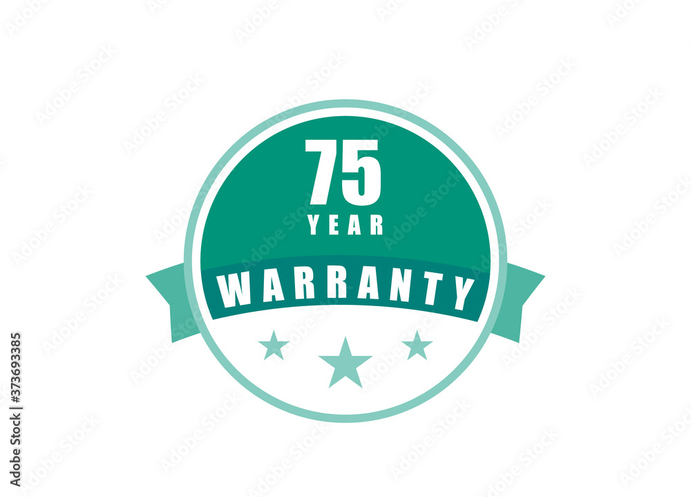 75 Year Warranty image vectors