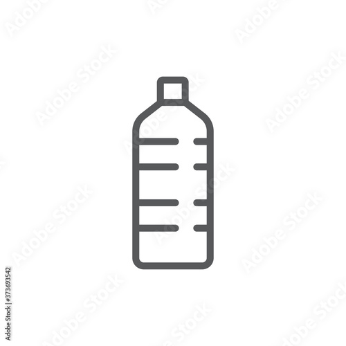 Bottle of water vector icon symbol isolated on white background