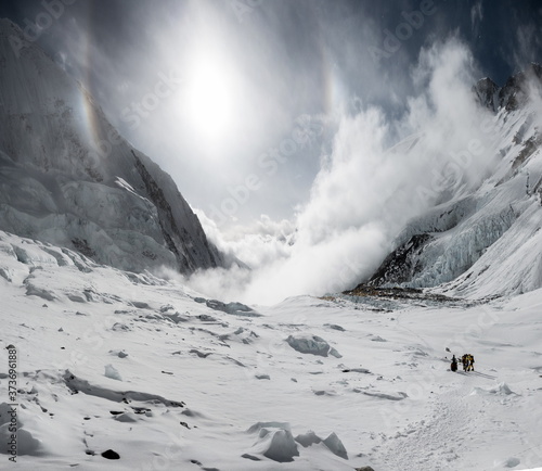 Going back to camp 2 after summit MT.EVEREST